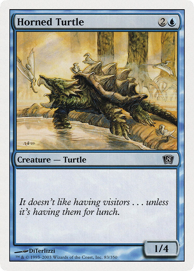 Horned Turtle (8ED-83★) - 8th Edition Foil