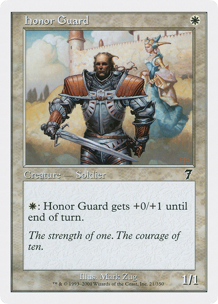 Honor Guard (7ED-021) - 7th Edition Foil