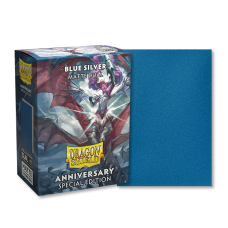 [Matte Dual Sleeves] Colbalt & Silver 100pcs