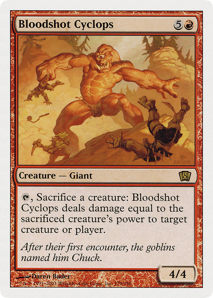 Bloodshot Cyclops (8ED-179★) - 8th Edition
