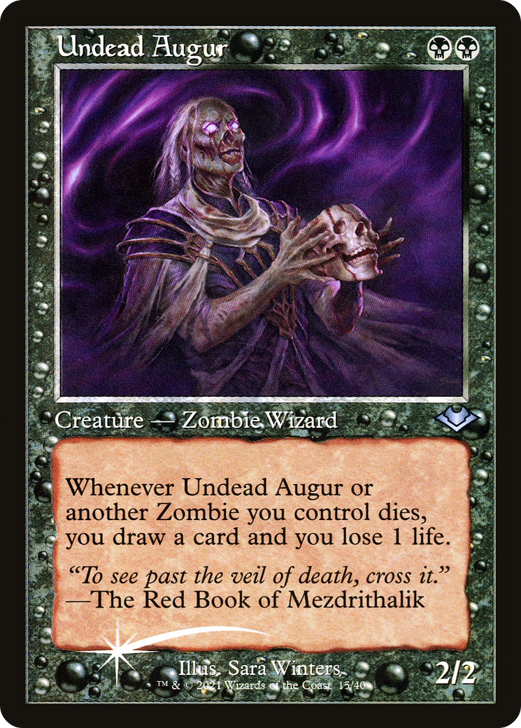 Undead Augur (Retro Frame) (MH1-015) - Modern Horizons 1 Timeshifts Etched Foil