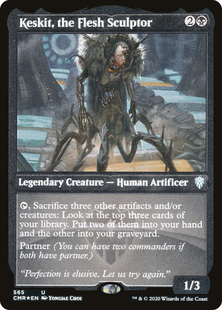 Keskit, the Flesh Sculptor (Foil Etched) (CMR-565) - Commander Legends Foil