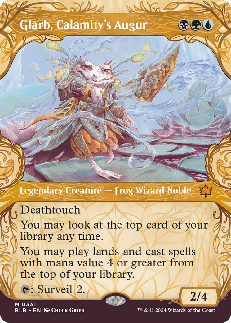 Glarb, Calamity's Augur (Showcase) (BLB-331) - Bloomburrow: (Showcase) (Borderless)