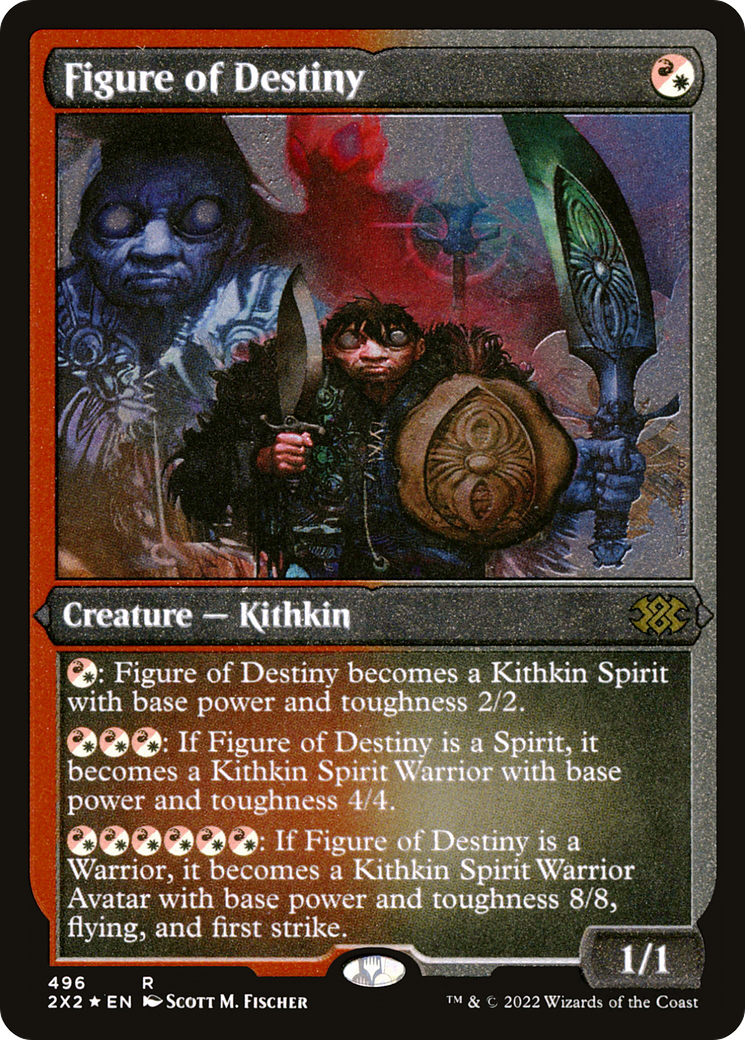 Figure of Destiny (Foil Etched) (2X2-496) - Double Masters 2022 Foil