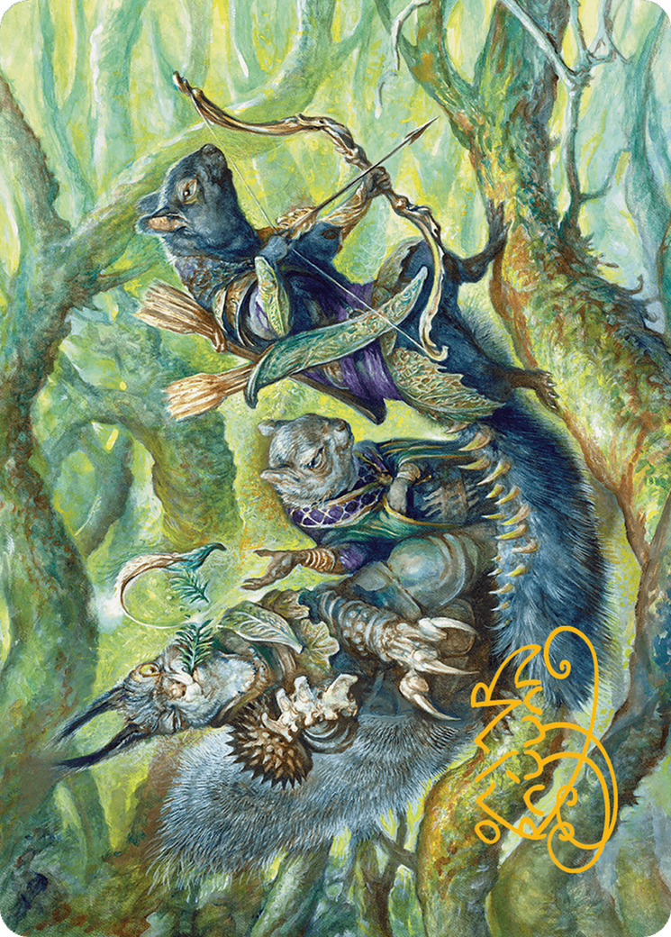 The Odd Acorn Gang // The Odd Acorn Gang (ABLB-032) - Bloomburrow Art Series (Borderless) Foil