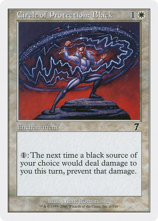 Circle of Protection: Black (7ED-006) - 7th Edition