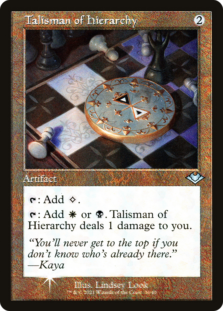 Talisman of Hierarchy (Retro Frame) (MH1-036) - Modern Horizons 1 Timeshifts Foil