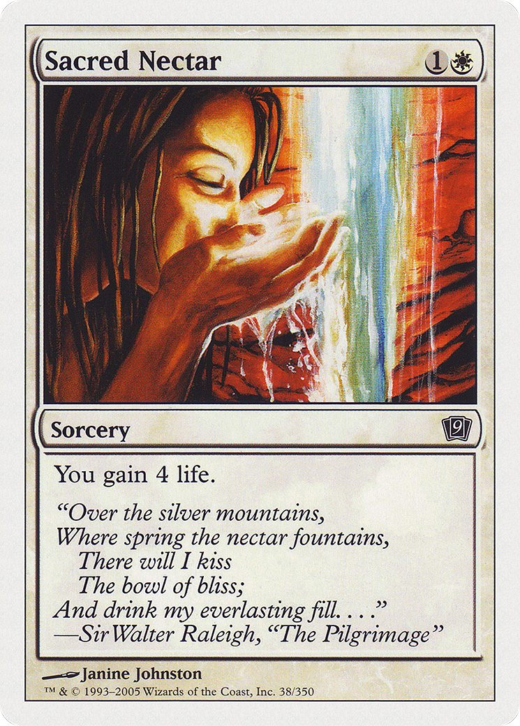 Sacred Nectar (9ED-38★) - 9th Edition Foil