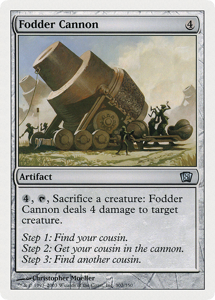 Fodder Cannon (8ED-302★) - 8th Edition Foil