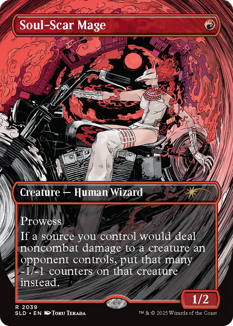 Soul-Scar Mage (SLD-2039) - Secret Lair Drop (Borderless) Foil
