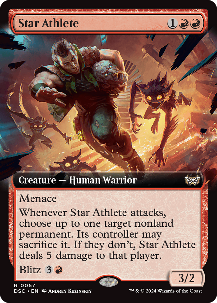 Star Athlete (Extended Art) (DSC-057) - Duskmourn: House of Horror Commander: (Extended Art)