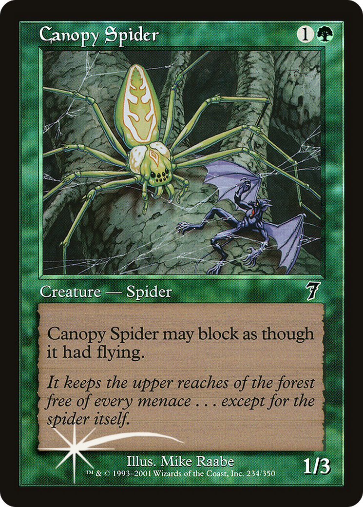Canopy Spider (7ED-234★) - 7th Edition Foil