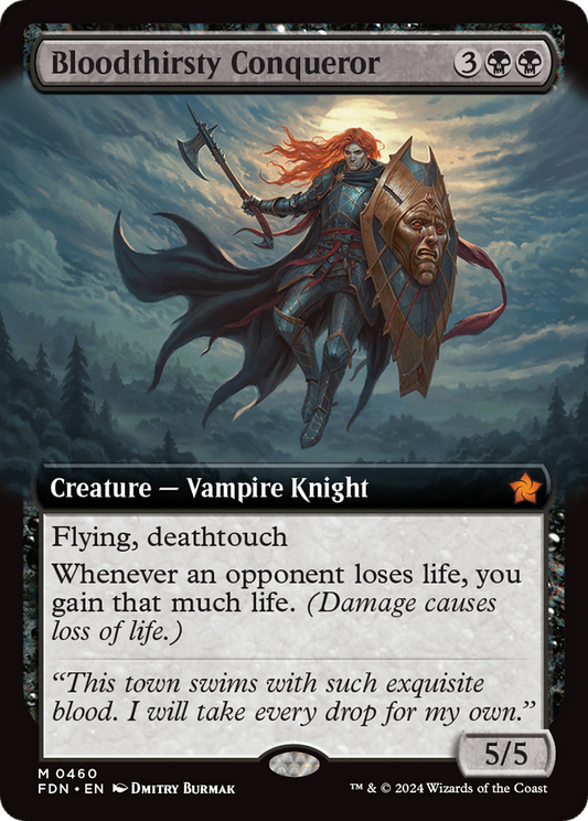 Bloodthirsty Conqueror (Extended Art) (FDN-460) - Foundations: (Extended Art)