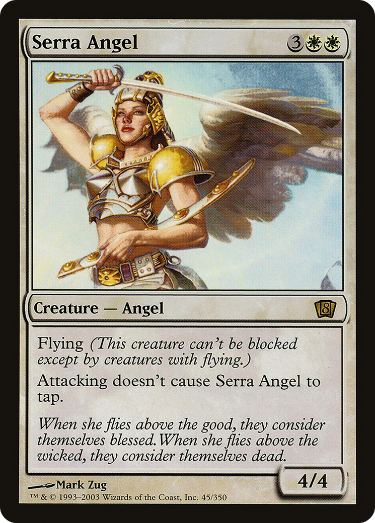 Serra Angel (8ED-45★) - 8th Edition Foil