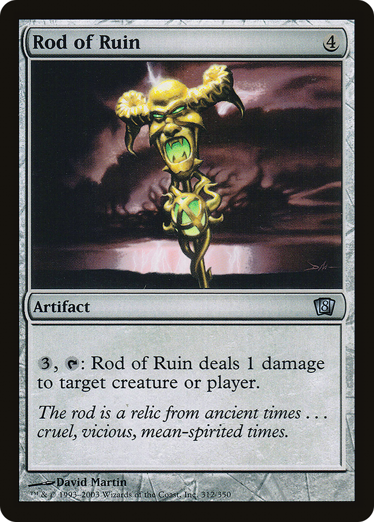 Rod of Ruin (8ED-312★) - 8th Edition Foil
