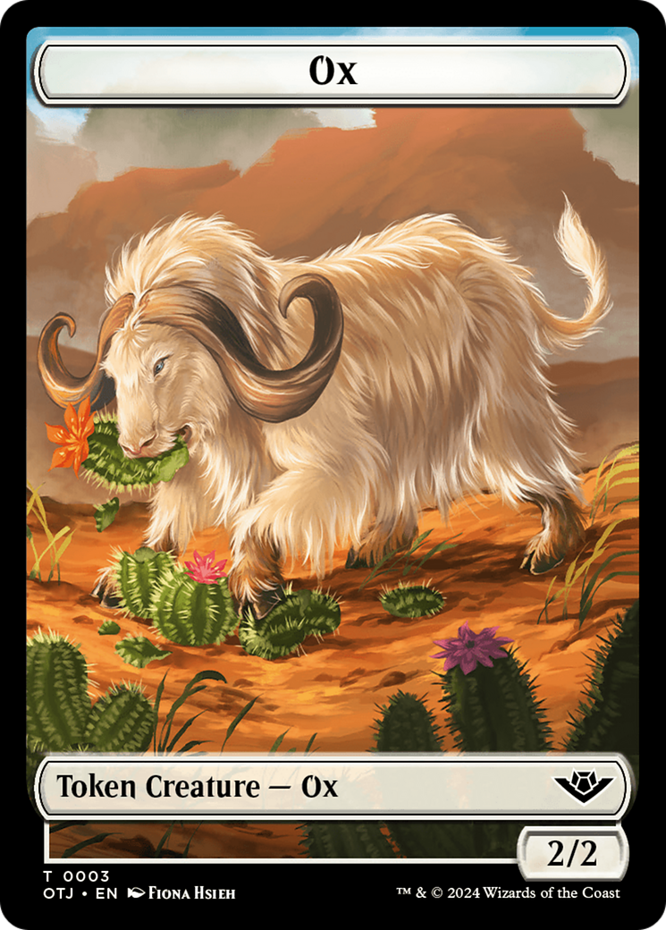 Ox (TOTJ-003) - Outlaws of Thunder Junction Tokens Foil