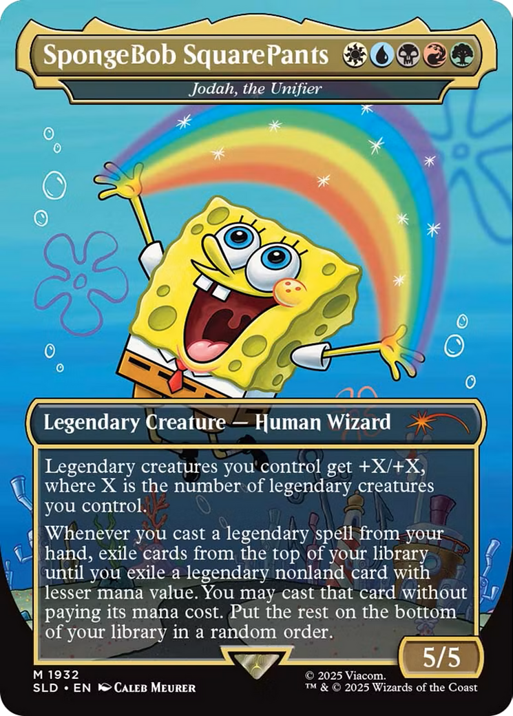 Jodah, the Unifier (SLD-1932) - Secret Lair Drop / SpongeBob SquarePants (Borderless) Foil