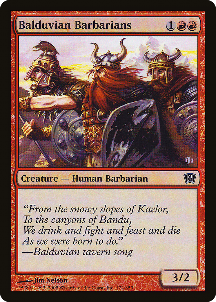 Balduvian Barbarians (9ED-174★) - 9th Edition Foil