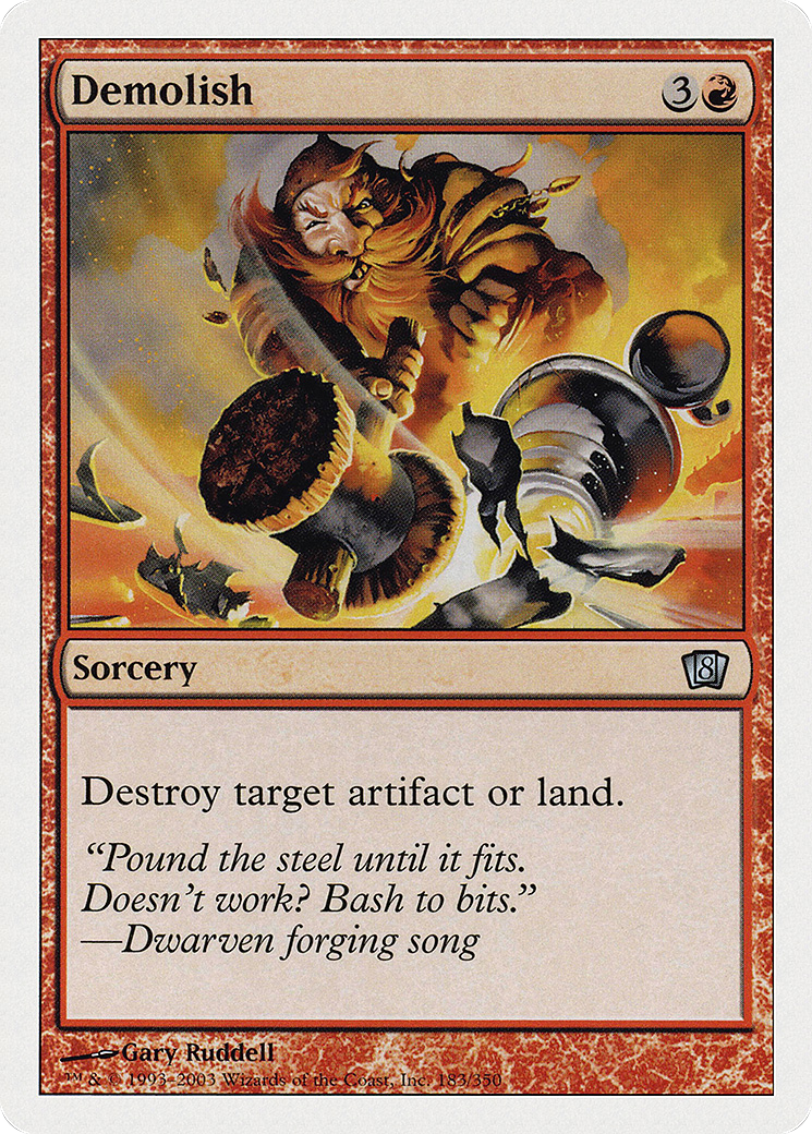 Demolish (8ED-183★) - 8th Edition Foil