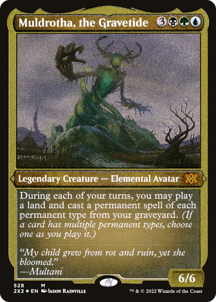 Muldrotha, the Gravetide (Foil Etched) (2X2-528) - Double Masters 2022 Foil
