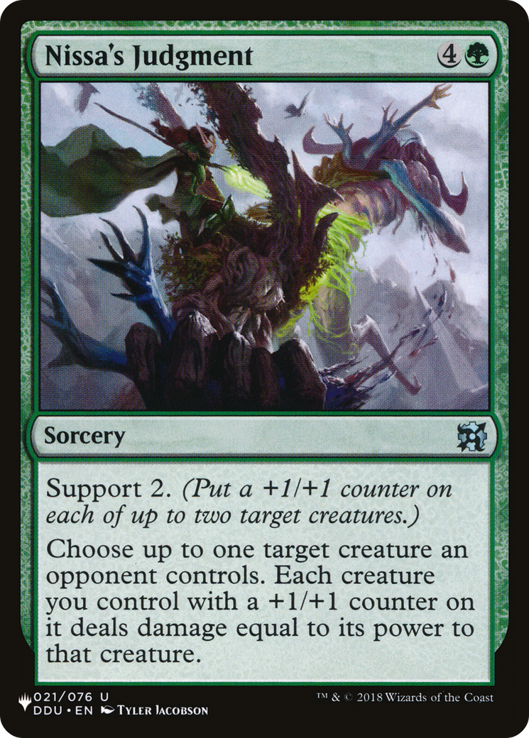 Nissa's Judgment (LIST-DDU-21) - The List