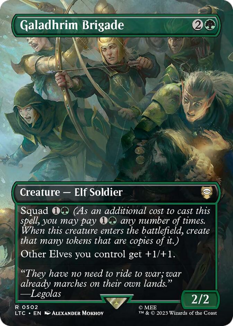 Galadhrim Brigade (Borderless) (LTC-502) - Tales of Middle-earth Commander Foil