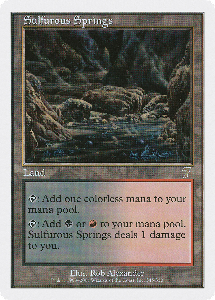 Sulfurous Springs (7ED-345★) - 7th Edition