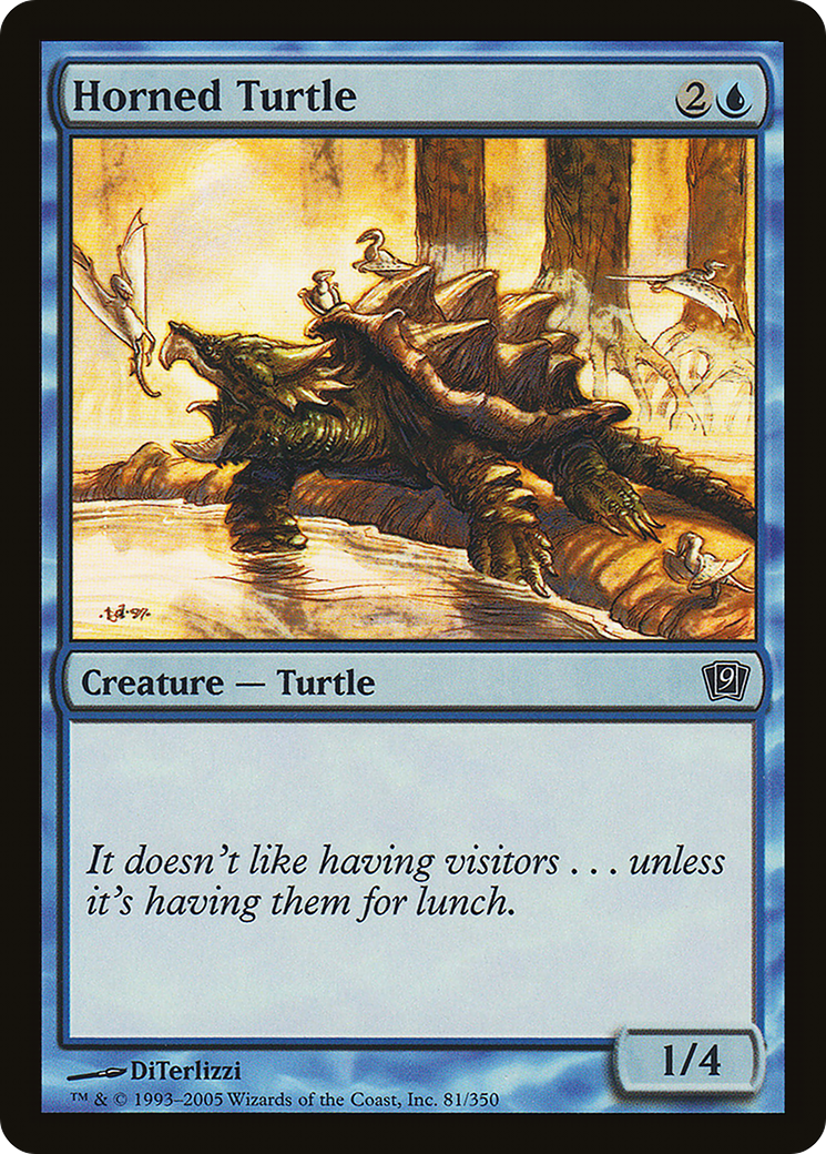 Horned Turtle (9ED-81★) - 9th Edition Foil
