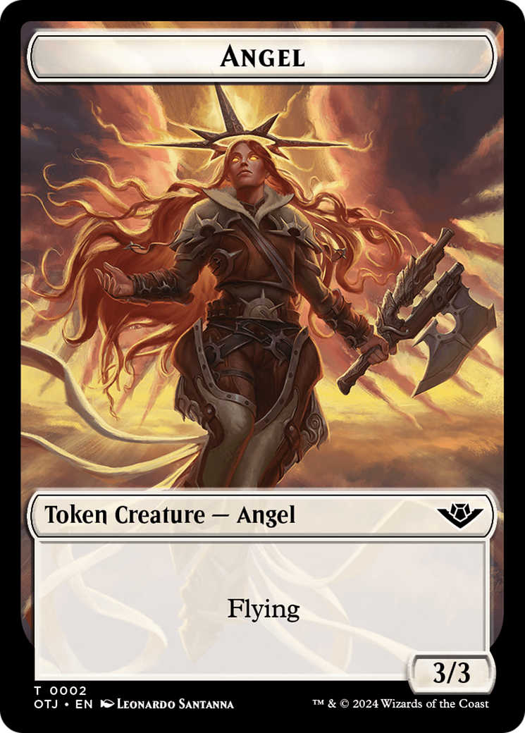 Angel (TOTJ-002) - Outlaws of Thunder Junction Tokens