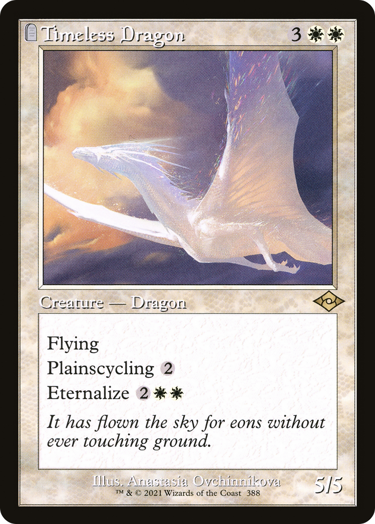 Timeless Dragon (Retro Frame) (MH2-388) - Modern Horizons 2: (tombstone) Foil