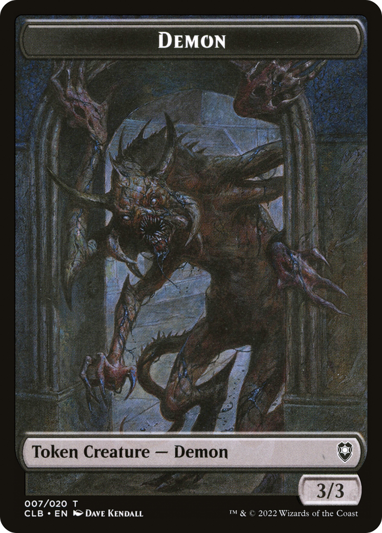 Demon Token (CLB-007) - Battle for Baldur's Gate Tokens