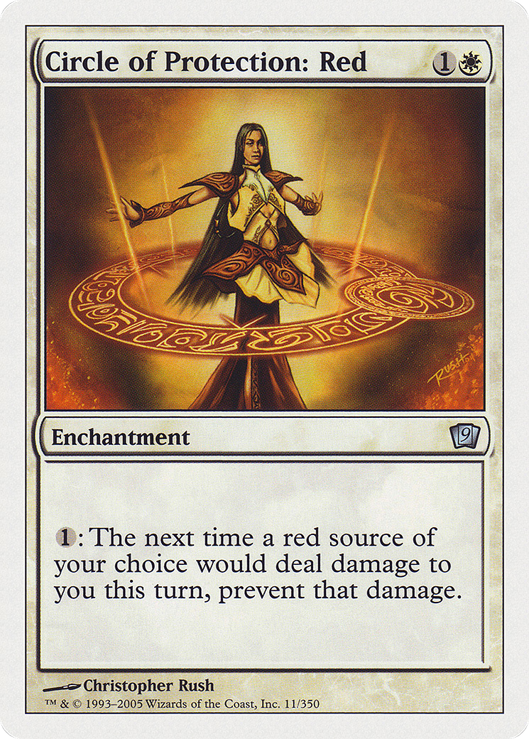 Circle of Protection: Red (9ED-11★) - 9th Edition Foil