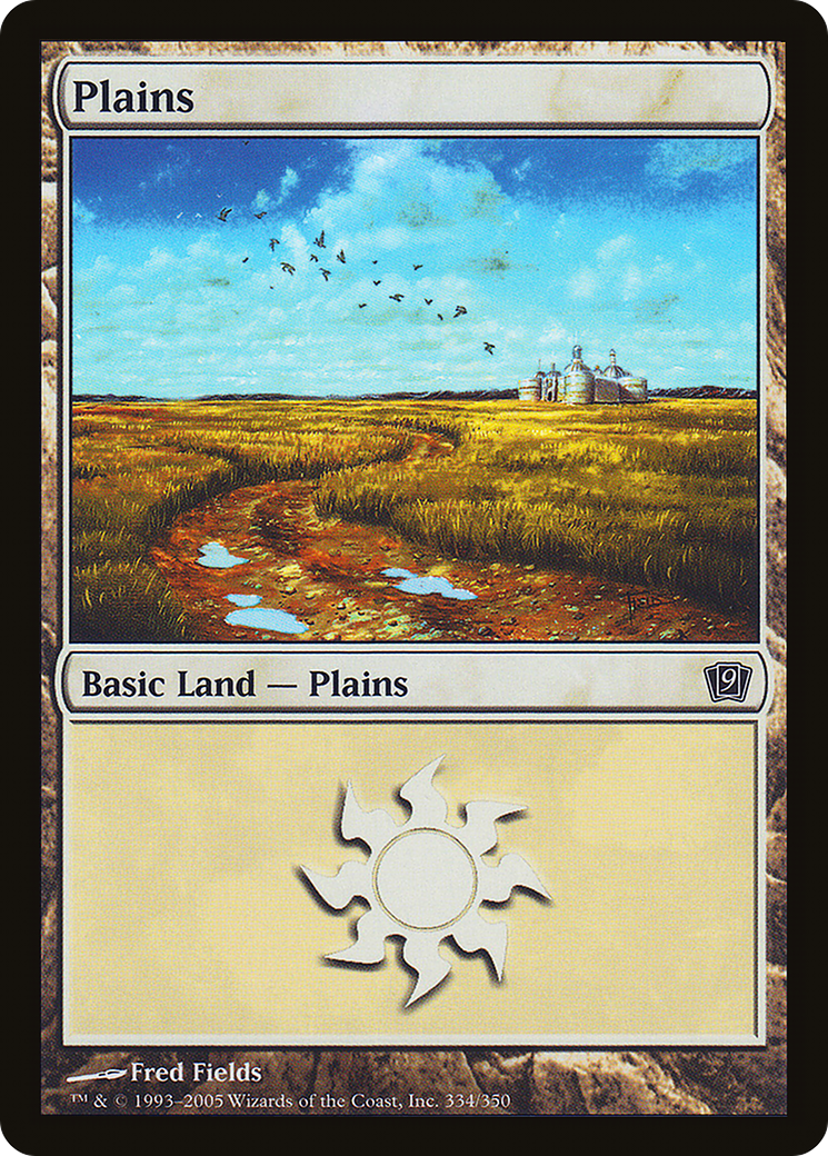 Plains (9ED-334★) - 9th Edition Foil