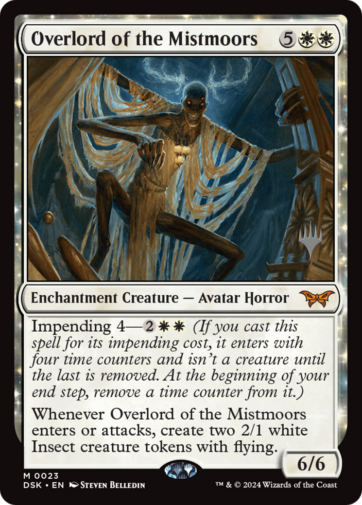 Overlord of the Mistmoors (PPDSK-023) - Duskmourn: House of Horror Promos: (enchantment)