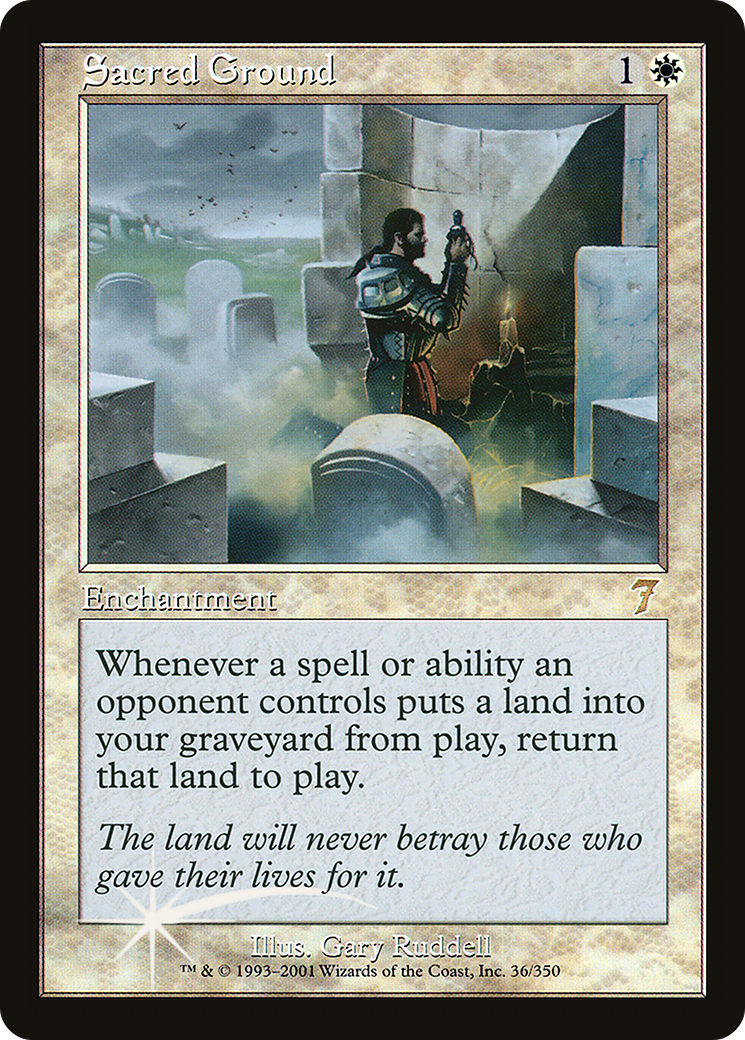 Sacred Ground (7ED-36★) - 7th Edition Foil