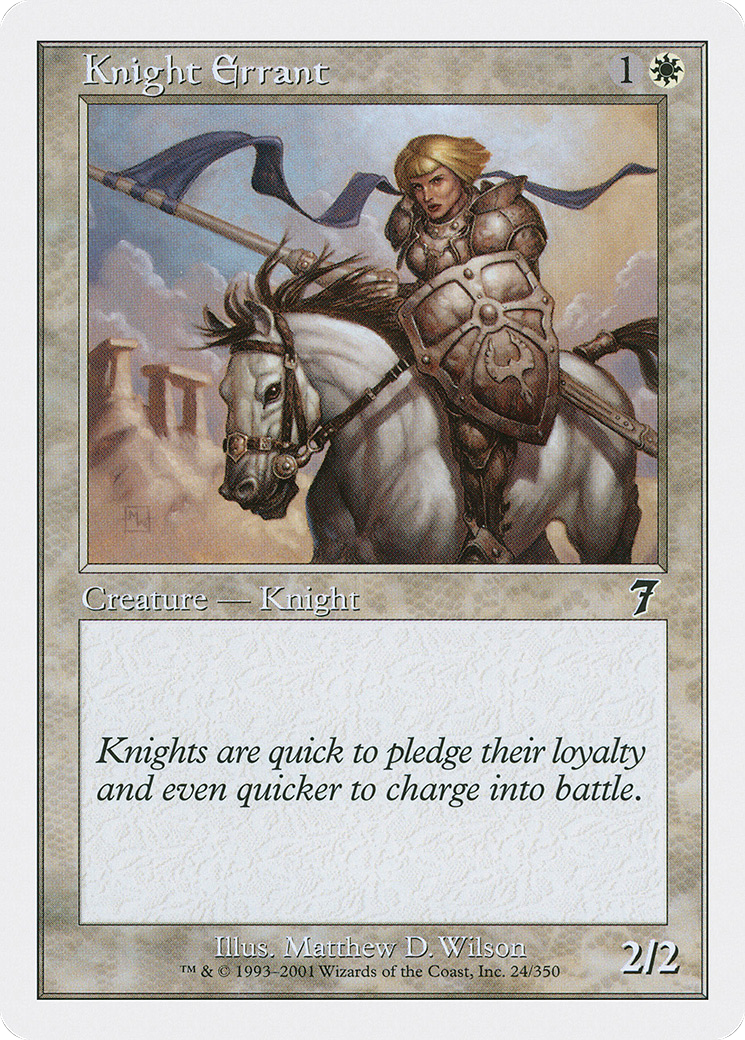 Knight Errant (7ED-24★) - 7th Edition Foil