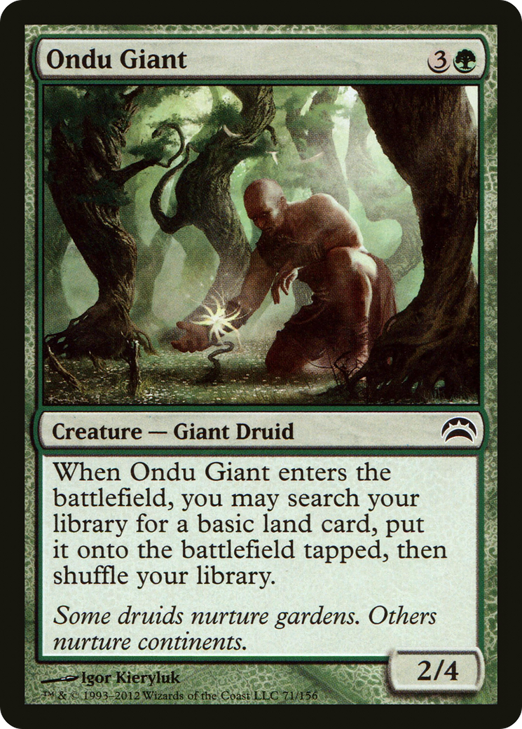 Ondu Giant (PC2-071) - Planechase 2012 Foil