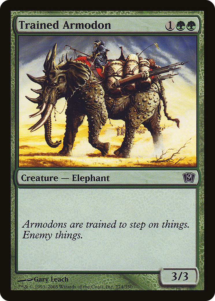 Trained Armodon (9ED-274★) - 9th Edition Foil