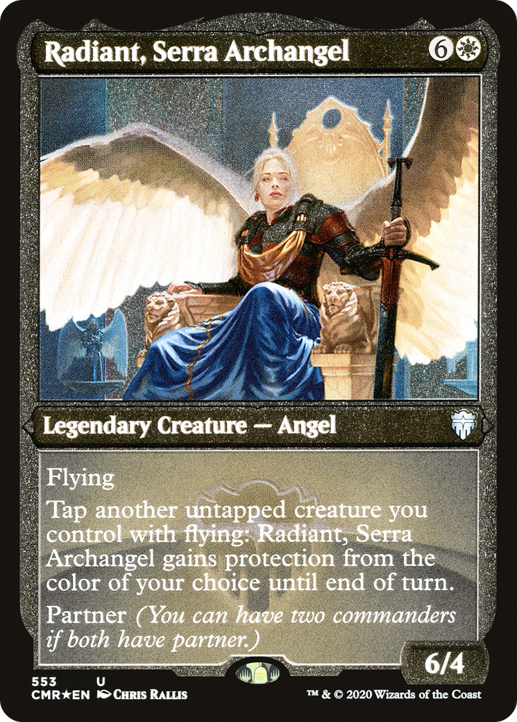 Radiant, Serra Archangel (Foil Etched) (CMR-553) - Commander Legends Foil