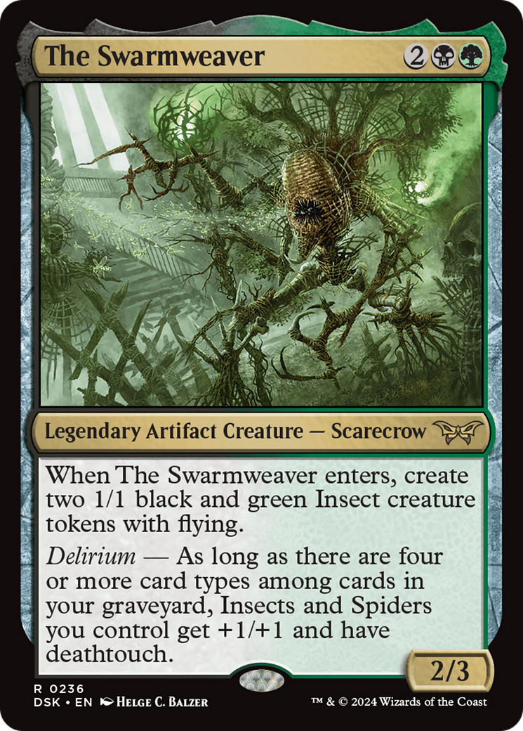 The Swarmweaver (0236) (DSK-236) - Duskmourn: House of Horror Foil
