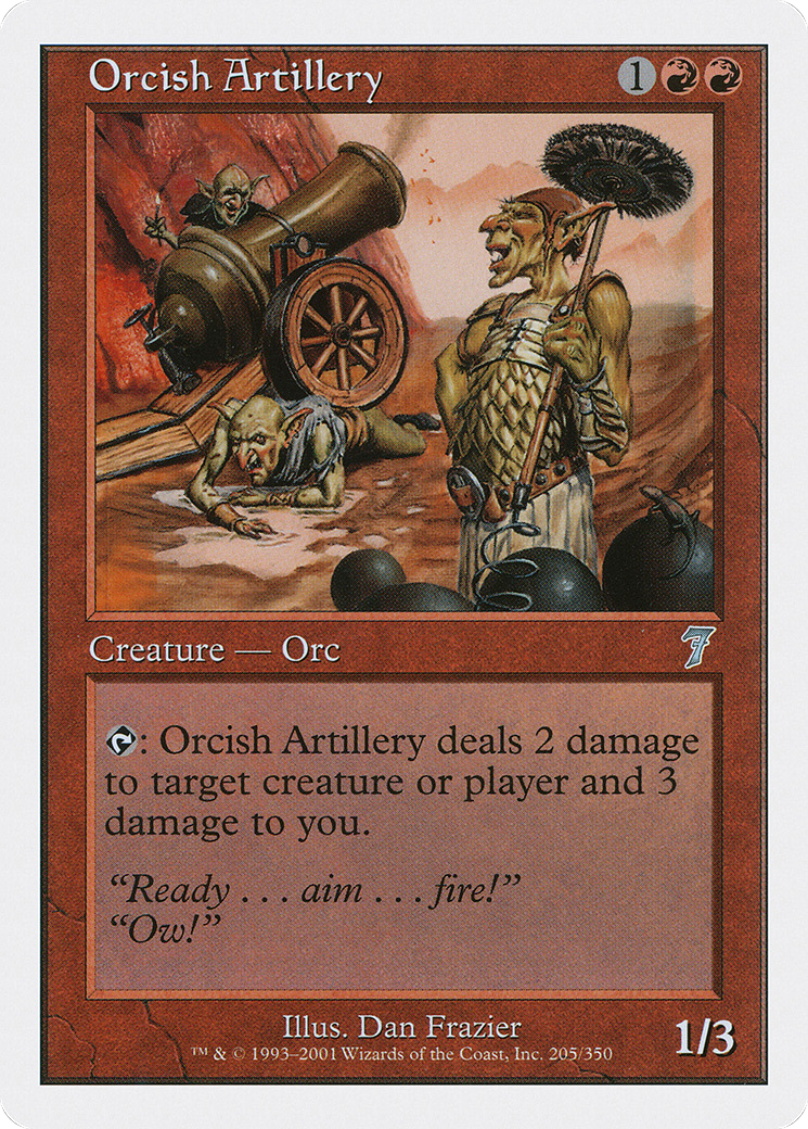 Orcish Artillery (7ED-205★) - 7th Edition Foil