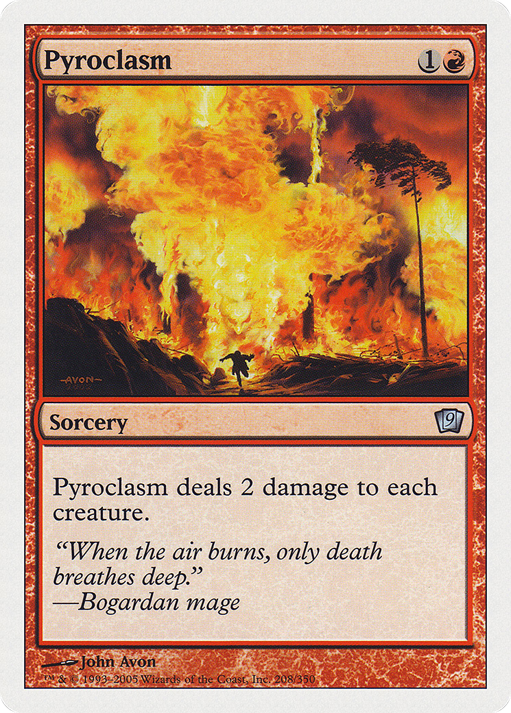 Pyroclasm (9ED-208★) - 9th Edition Foil