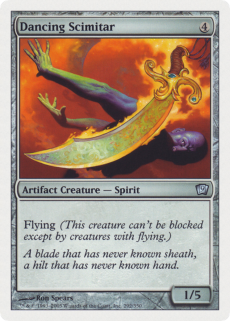 Dancing Scimitar (9ED-292★) - 9th Edition