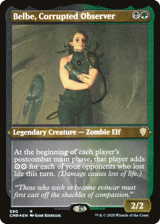 Belbe, Corrupted Observer (Foil Etched) (CMR-590) - Commander Legends Etched Foil