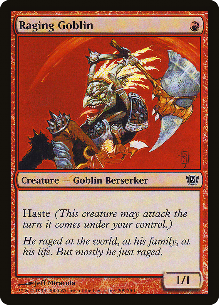 Raging Goblin (9ED-209★) - 9th Edition Foil