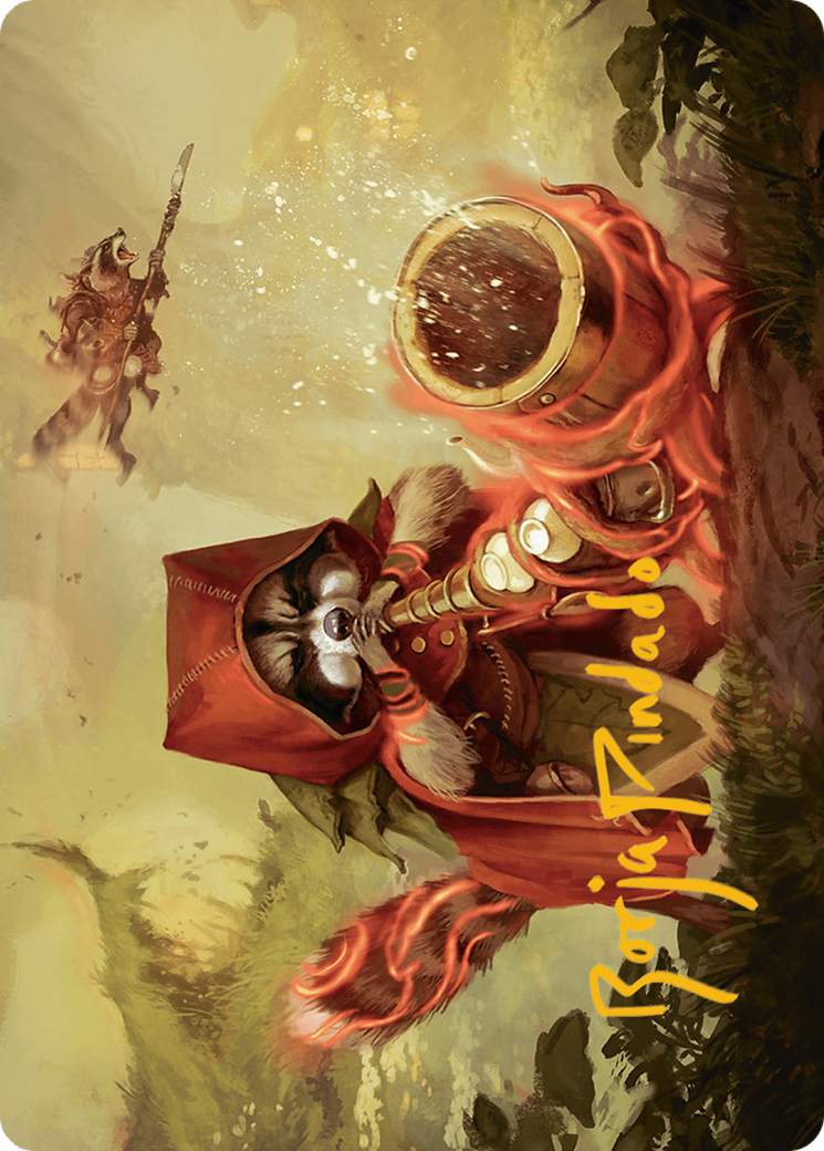 Raccoon Rallier // Raccoon Rallier (ABLB-020) - Bloomburrow Art Series (Borderless) Foil