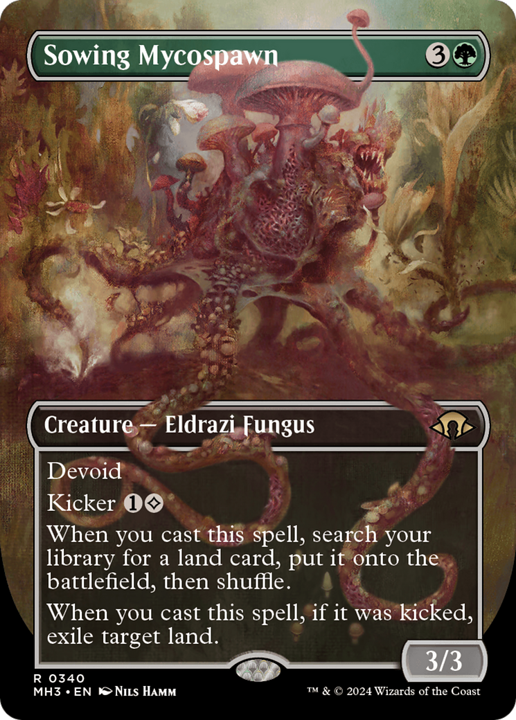 Sowing Mycospawn (Borderless) (MH3-340) - Modern Horizons 3