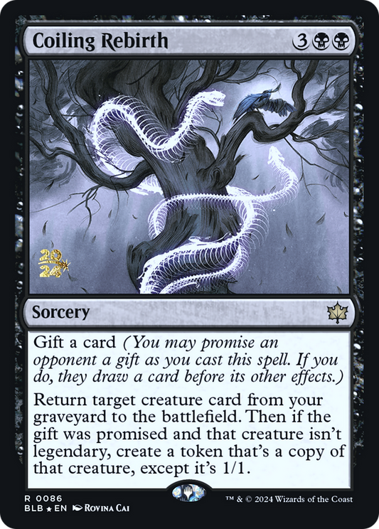 Coiling Rebirth (PRE-086) - Bloomburrow Promos Foil