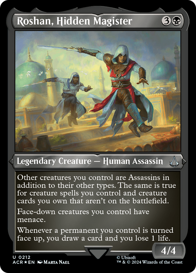 Roshan, Hidden Magister (ACR-212) - Assassin's Creed Etched Foil