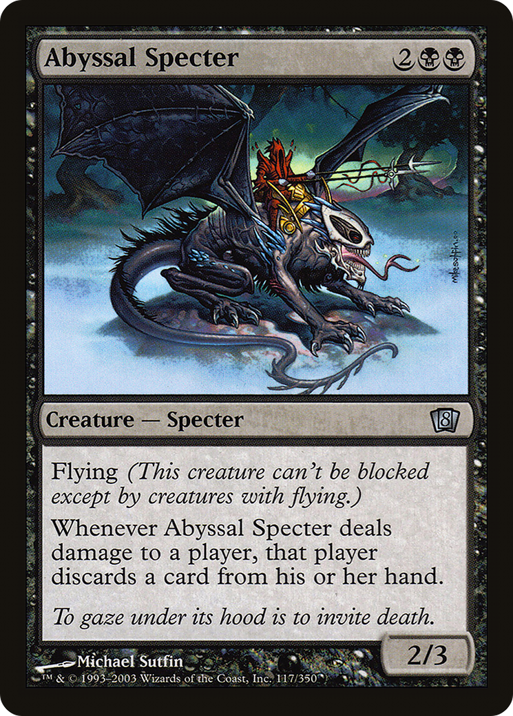 Abyssal Specter (8ED-117★) - 8th Edition